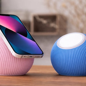 Support MagSafe au design sphérique | Station de charge magnétique élégante pour téléphone compatible tous modèles iPhone et Android