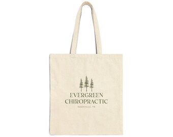 Evergreen Chiropractic Cotton Canvas Tote Bag - Eco-Friendly Shopping