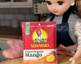 Miniatuur zongedroogde biologische mango-minimerken serie 4