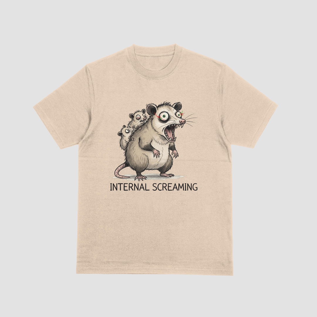 Internal Screaming Possum T-shirt | Funny Meme Graphic Tee - Etsy