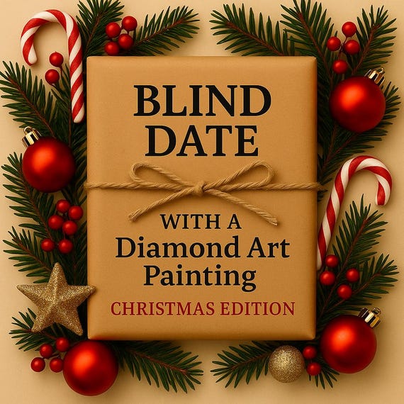 Christmas Themed Blind Date With a Diamond Painting Kit