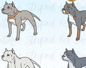 Pitbull SVG Cut File: Dog Keychain Design (PNG)