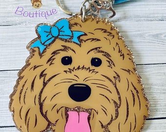 Goldendoodle keychain l Labradoodle keychain l Custom l OOAK