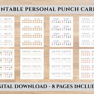Value Pack: Printable Goal Punch Cards (Digital Download)