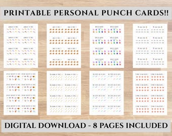 Value Pack: Printable Goal Punch Cards (Digital Download)