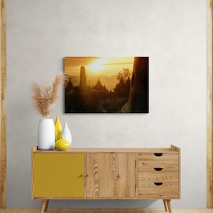 Borobudur Temple Java Indonesia Sunset Photography (Digital Download)