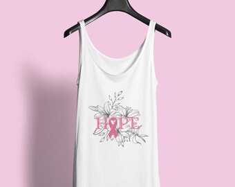 Chemo-Friendly Breast Cancer Tank Top with Port Access | “Hope” Cancer Support Apparel