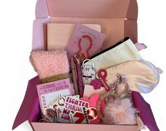 Paquete de apoyo para el cuidado del cáncer de mama – Set de regalo (12 o 17 piezas)