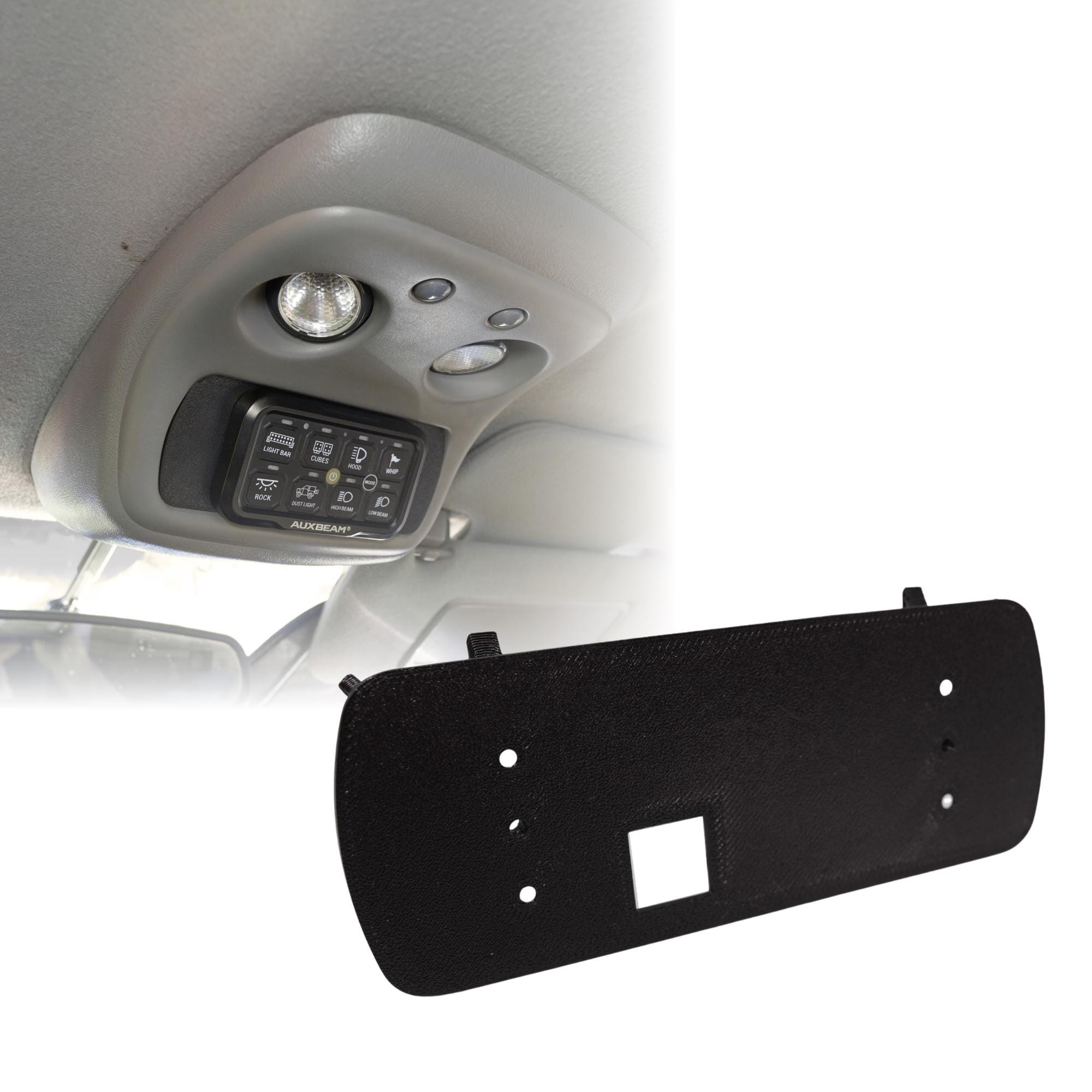 Auxbeam 8 Gang Panel Mount for 99-07 Silverado Sierra Overhead