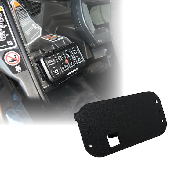 No Drill Auxbeam 8 Gang Switch Panel Mount for Can-am | Custom