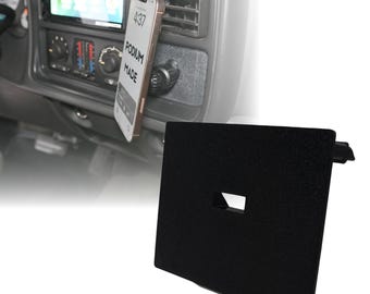 Uchwyt na telefon do deski rozdzielczej do Chevroleta Silverado Sierra Tahoe Yukon GMT800 z lat 1999-2007, mocowany do kratki nawiewu.