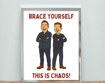 Impresión divertida de Ant & Dec Soy una celebridad