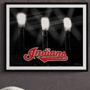 Play Ball - Cleveland Indians - Progressive Jacobs Field Print OR Canvas Wrap by Ken Krolikowski - Free Shipping
