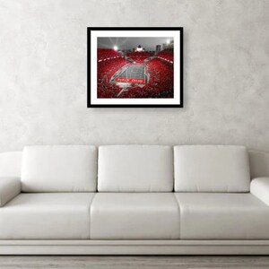 A Scarlet Stage Ohio State Buckeyes Ohio Stadium 8x10, 11x14, 16x20 Print OR 20x24 Canvas Wrap by Ken Krolikowski Free Shipping image 3