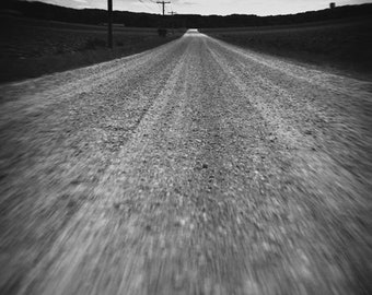 Dirt Road - Country Road - Rural - BW or Sepia - 2 Size Options - Original Image by Kenneth Krolikowski - Free Shipping