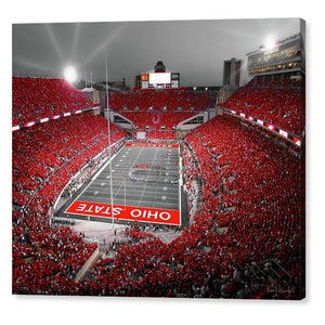 A Scarlet Stage Ohio State Buckeyes Ohio Stadium 8x10, 11x14, 16x20 Print OR 20x24 Canvas Wrap by Ken Krolikowski Free Shipping image 4