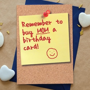 Cartão de felicitações engraçado e engraçado para impressão DIY Feliz Aniversário, mãe, download - por Kenneth Krolikowski