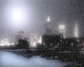 Cleveland, Ohio - "City Bathed In Winter" - Original Photograph by Ken Krolikowski - 2 Size Options - Free Shipping