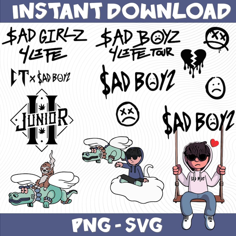 Sad H Sad boyz junior h png - Etsy México