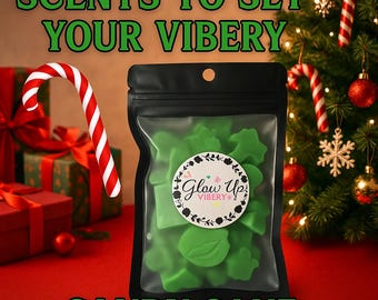 Candy Cane Wax Melts – Sweet Peppermint Aroma for Christmas & Winter Vibes