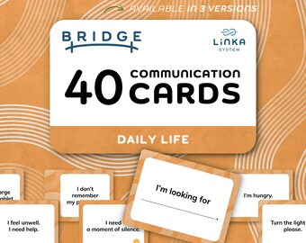 Cartes de communication alternative et améliorée (CAA) pour adolescents et adultes | DREAM TDAH Autisme | PDF imprimable | Cartes mémoire, outils thérapeutiques, accompagnement | Bridge Daily Life