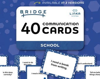 Cartes de communication alternative et améliorée (CAA) pour adolescents et adultes | DREAM TDAH Autisme | PDF imprimable | Cartes mémoire, outils thérapeutiques, soutien psychologique | Bridge School