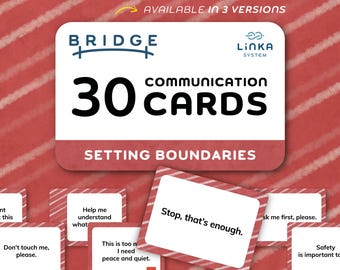Cartes de communication CAA pour adolescents et adultes | DREAM TDAH Autisme | PDF imprimable | Cartes mémoire, outils thérapeutiques, accompagnement | Définir des limites