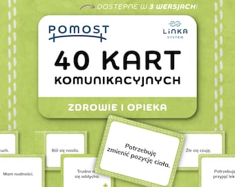 Karty Komunikacyjne AAC dla młodzieży i dorosłych | SPE, Adhd, Autyzm | PDF do druku | Wyrażanie emocji | Pomost | Zdrowie i Opieka