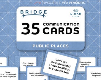 Cartes de communication CAA pour adolescents et adultes | DREAM TDAH Autisme | PDF imprimable | Cartes mémoire, outils thérapeutiques, accompagnement | Lieux publics