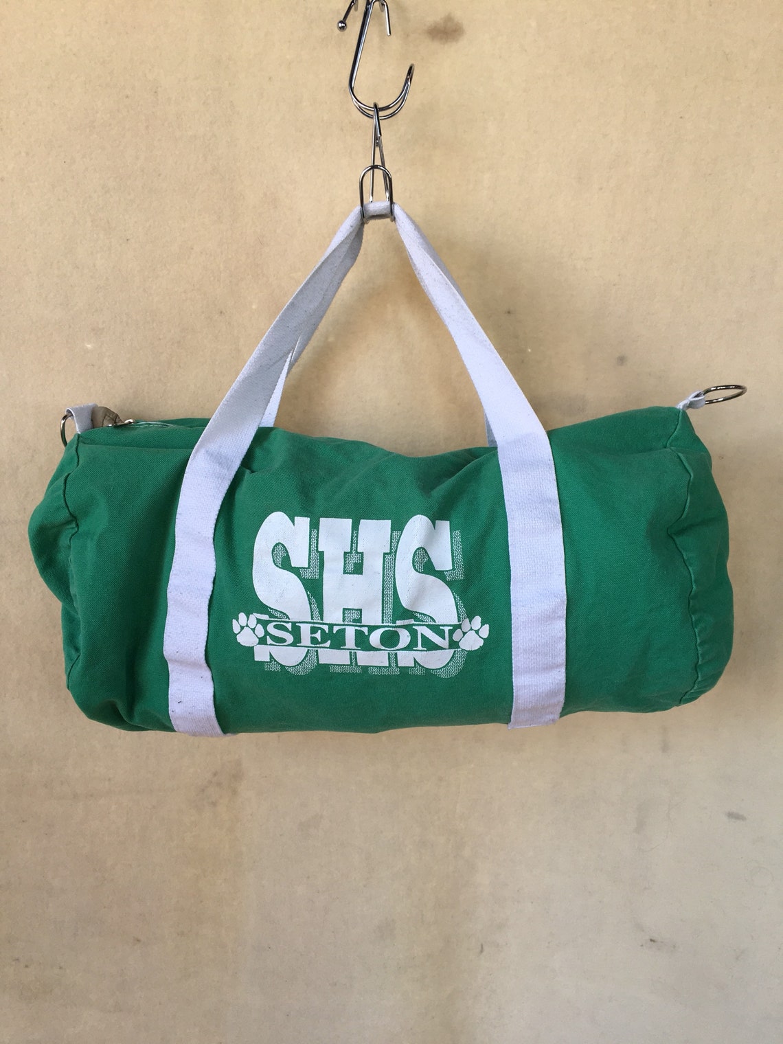 Vintage Seton High School duffle bag USA Etsy