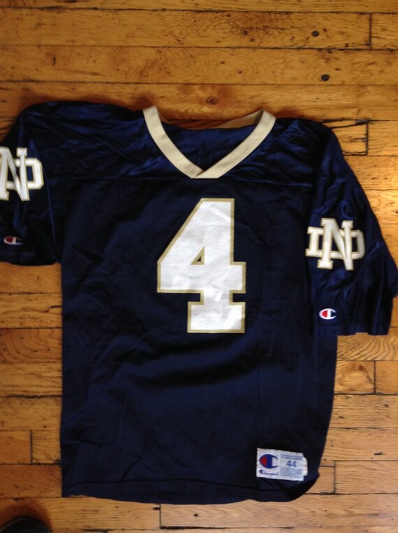 Vintage NCAA Notre Dame Champion jersey USA 44 Etsy