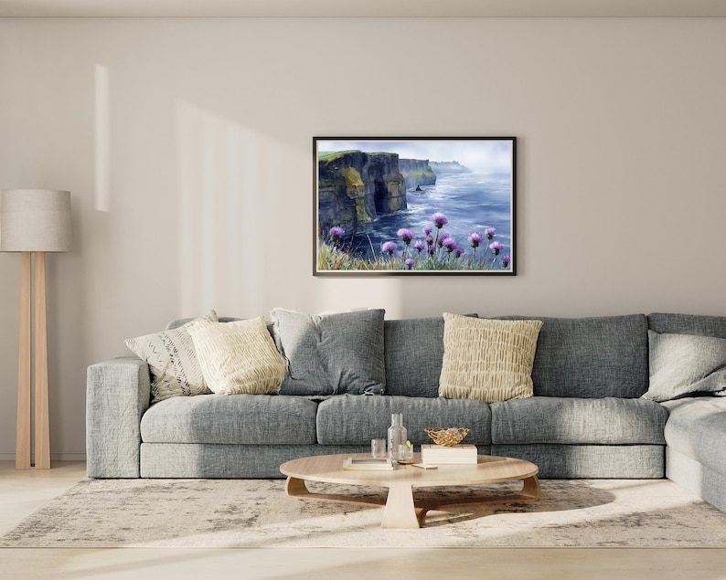 Cliffs of Moher Watercolor Print: Irish Coastal Art