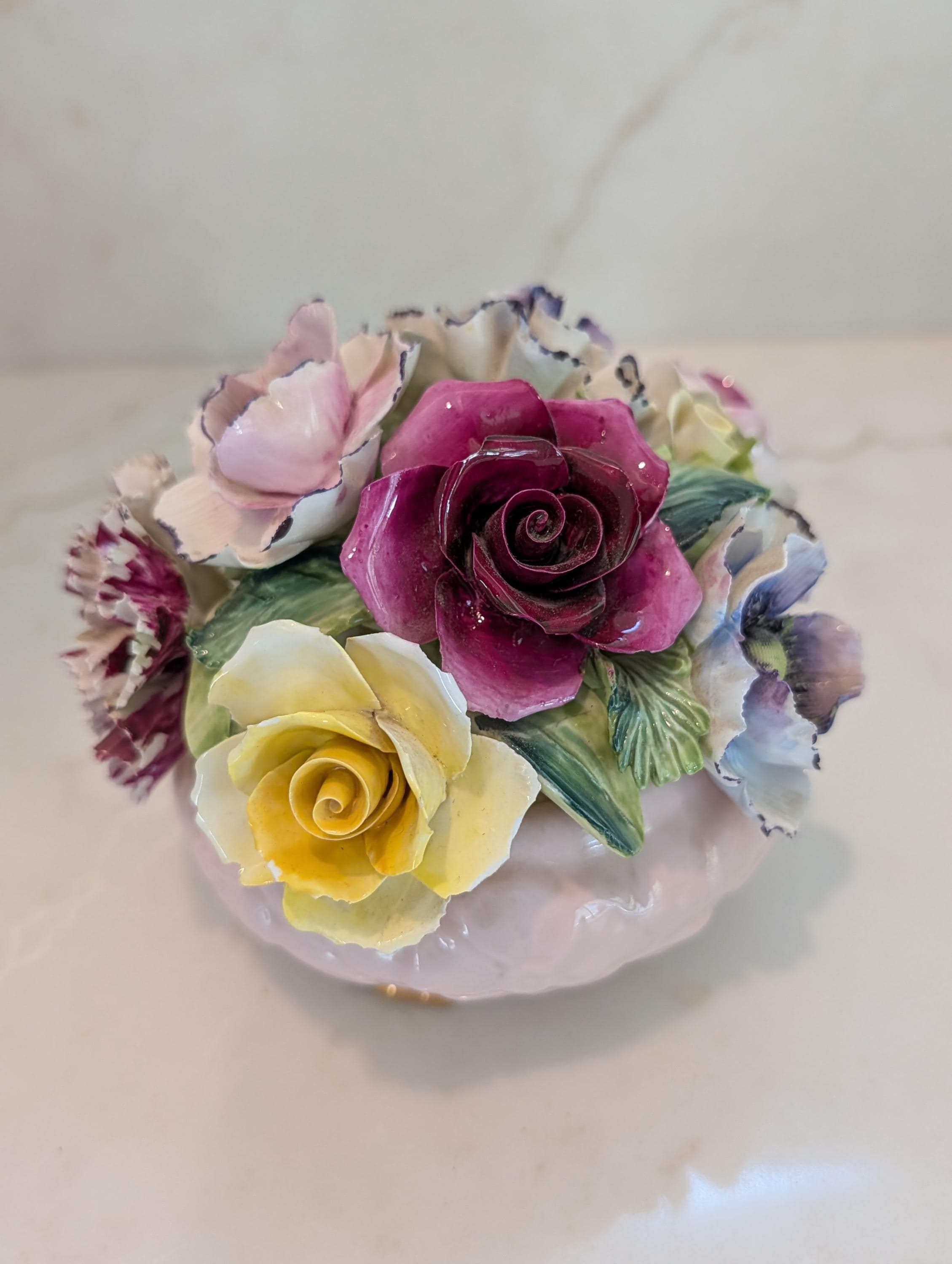 Vintage Porcelain Flowers England - Etsy