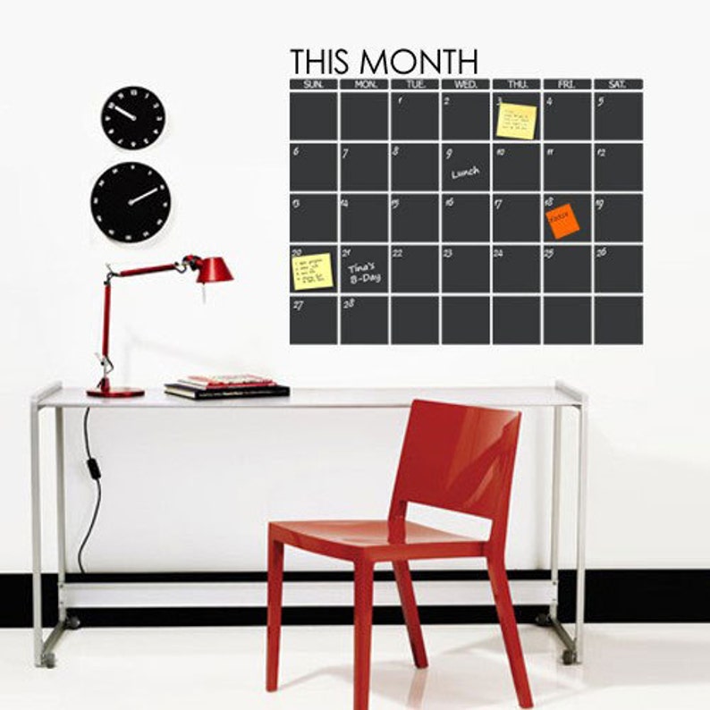 Chalkboard Monthly Planner
