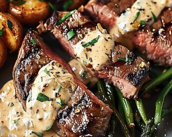 The Best Recipe of Steak with Creamy Pan Sauce Download.