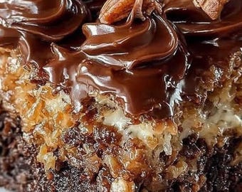 Easy recipe of German Chocolate Poke Cake Download.