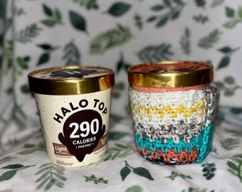 Crochet Ice Cream Pint Cozy