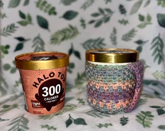 Crochet Ice Cream Pint Cozy