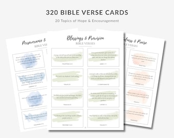 Bible Verse Cards Printable (Watercolor)