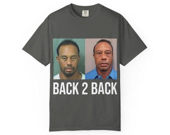 Camiseta con foto policial Back 2 Back / Camiseta gráfica, camiseta divertida de parodia de golf, camiseta meme, camiseta de golf de humor negro, camiseta novedosa