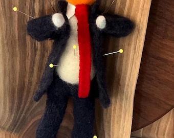 Trump Kankles voodoo doll Karma curse and pins included needle felted