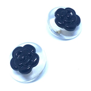 One Vintage CHANEL buttons COCO CHANEL featured on buttons Circa 1990&#39;s