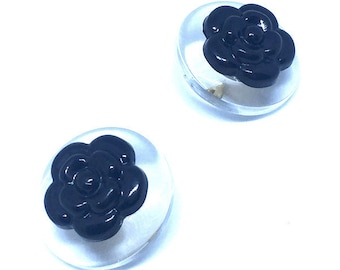 One Vintage CHANEL buttons COCO CHANEL featured on buttons Circa 1990's