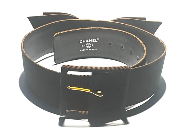 Circa 1995 Vintage CHANEL Grosgrain Belt - Circa 1995 - Etsy display picture 2
