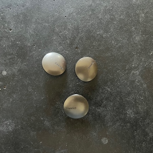 One Vintage CHANEL buttons silver dipped CHANEL featured on buttons Circa 1990&#39;s