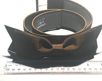 Circa 1995 Vintage CHANEL grosgrain belt - Circa 1995