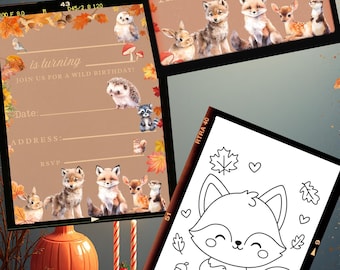 Woodland Birthday Party Bundle (Digital Download)