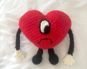 Bad Bunny Album Cover Heart plushie