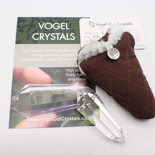 Autêntico - Cristal Vogel de 6 faces - Genuíno e lapidado profissionalmente com precisão.