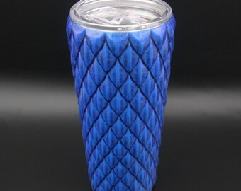 Dragon Scale Tumbler - 32oz.  Resin coated, stainless steel insulated interior.